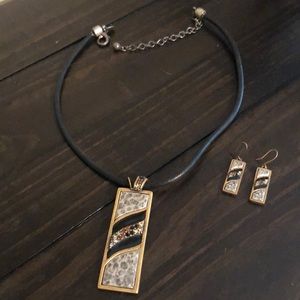 Chico’s necklace with matching earrings